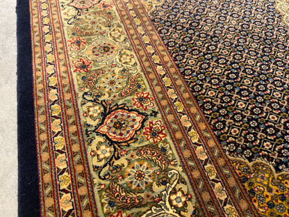 Hand-Knotted 80 Raj Persian Tabriz Mahi Rug - 4’1”x6’6”