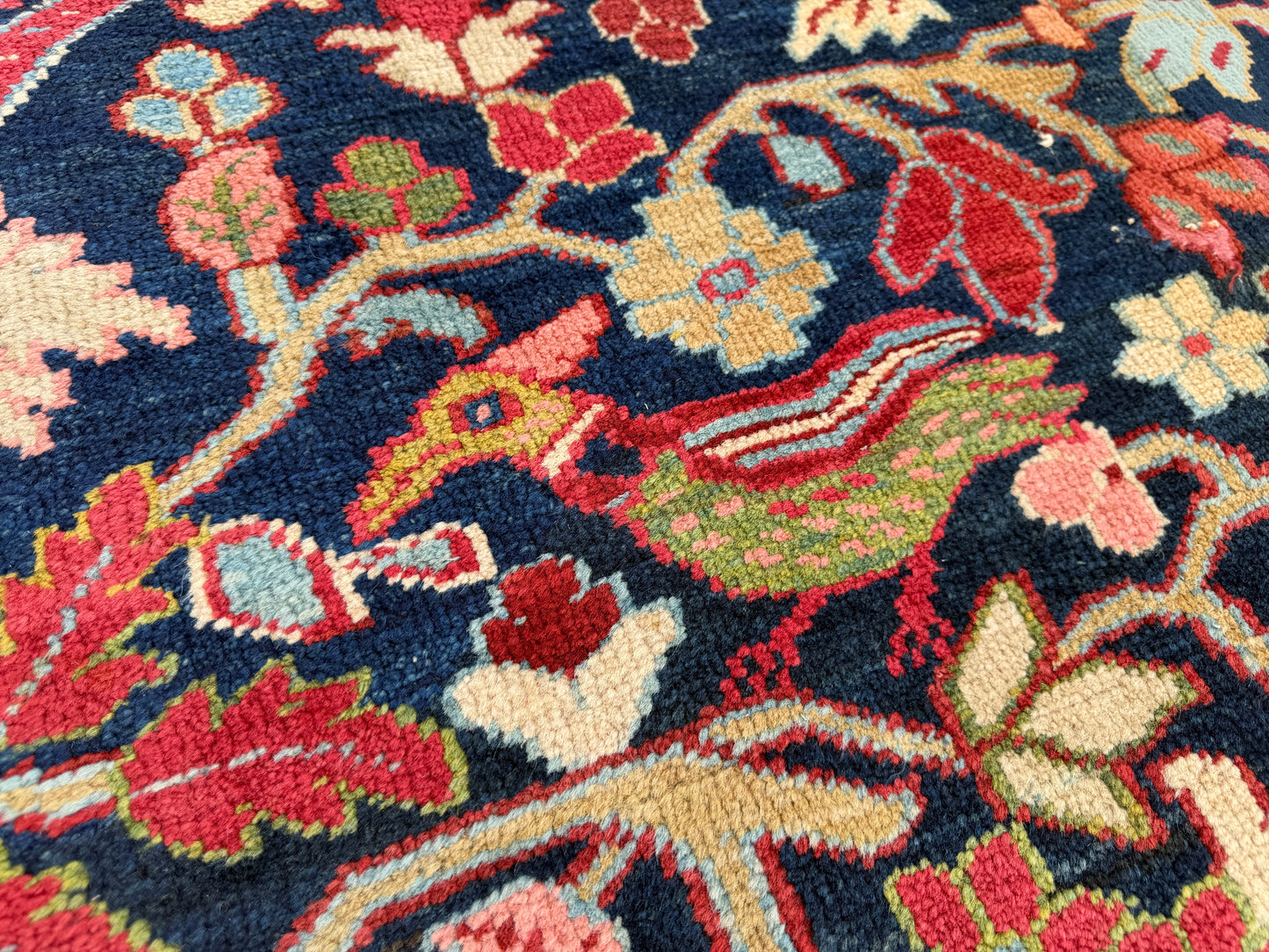 Hand-Knotted Antique Persian Heriz Rug - 12’6”x22’6”