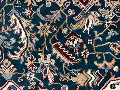 9’9”x13’10” Hand-Knotted Wool IndoHeriz Area Rug