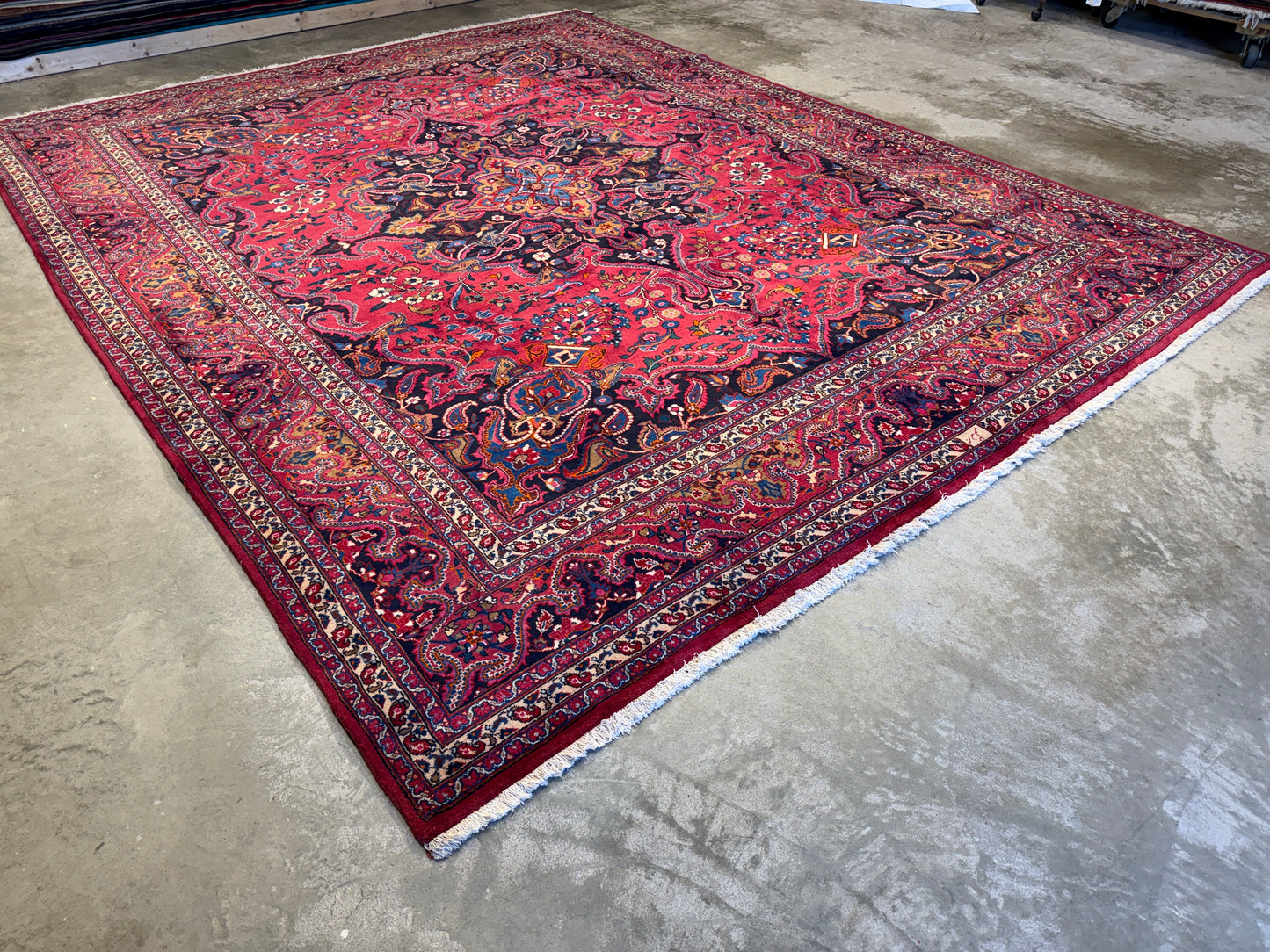 Hand-Knotted Persian Tabriz Rug - Signed - 10’x12’8”