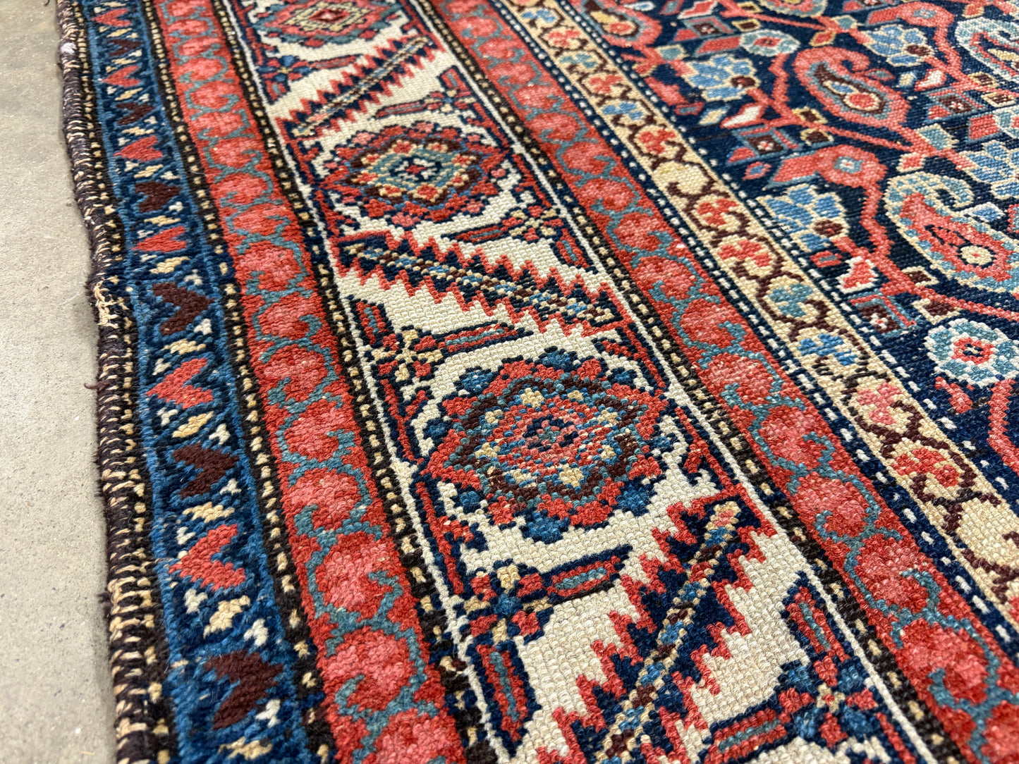 Hand-Knotted Antique Persian Malayer Rug - 5’x11’2”