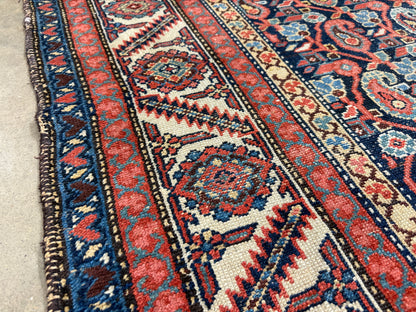 Hand-Knotted Antique Persian Malayer Rug - 5’x11’2”