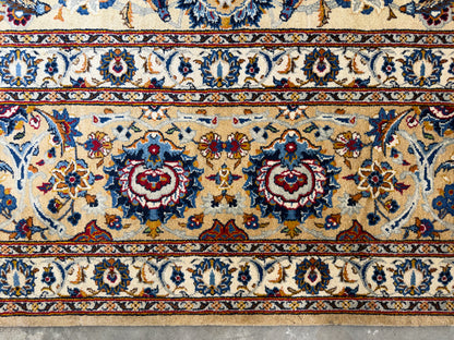 10’6”x14’6” Hand-Knotted Persian Kashan Area Rug