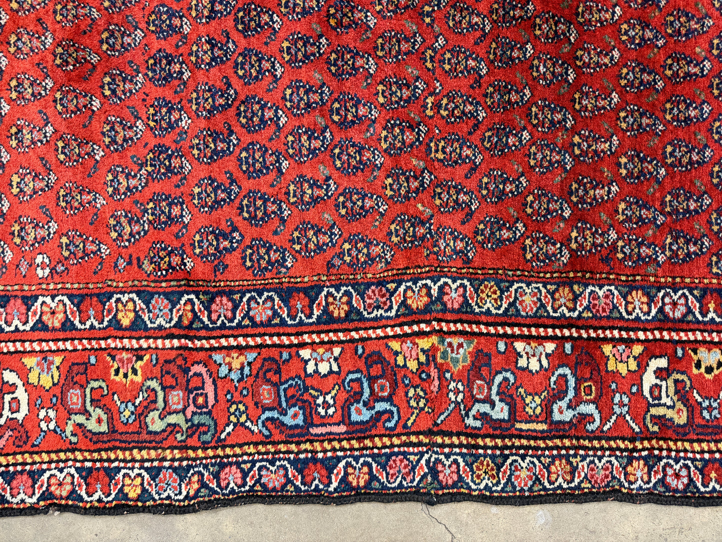 Antique Hand-Knotted Persian Kurdish Runner - 3’4”x13’