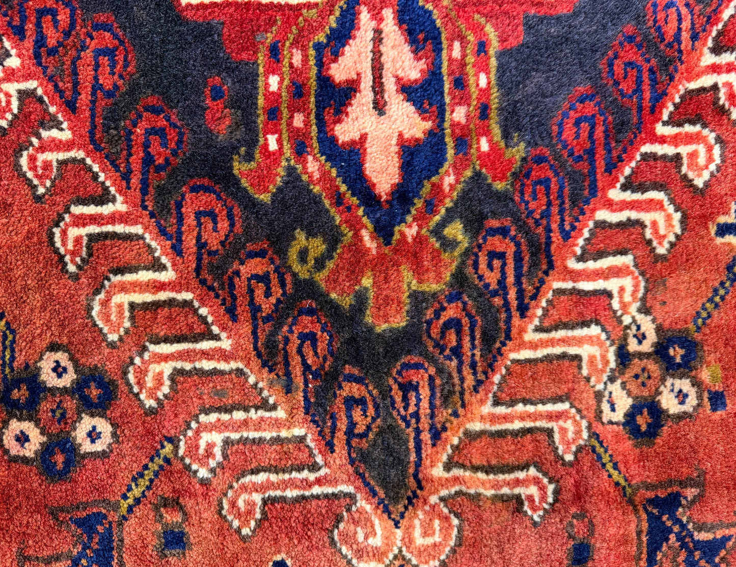 Hand-Knotted Persian Heriz Rug - 9’3”x12’2”