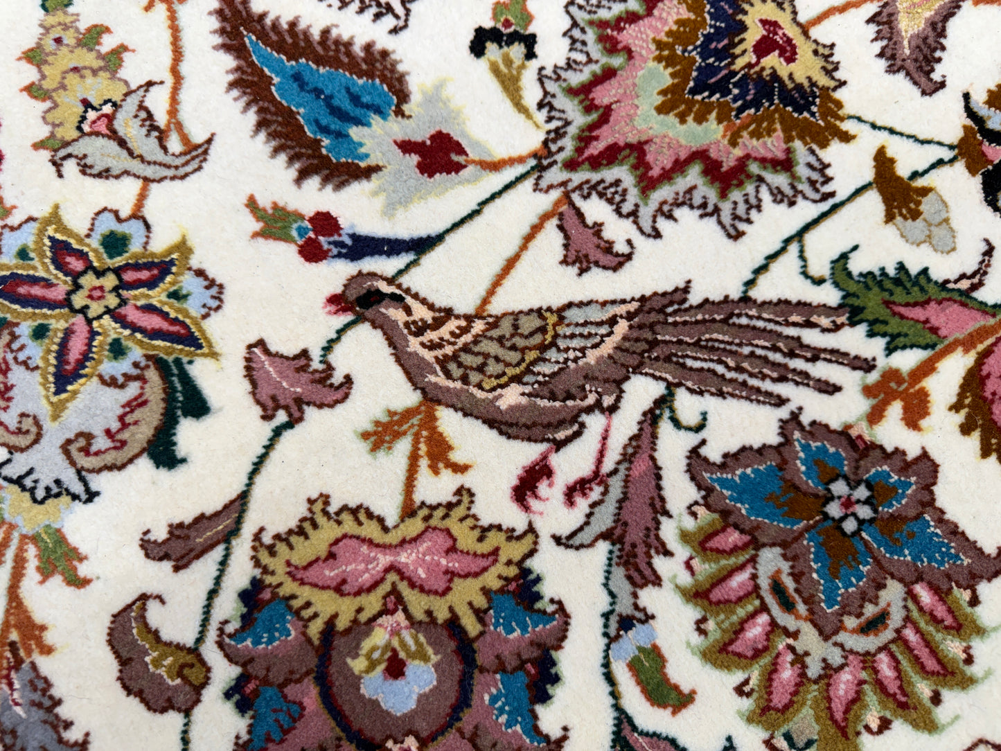Hand-Knotted 60 Raj Persian Tabriz Rug - 9’10”x13’8”