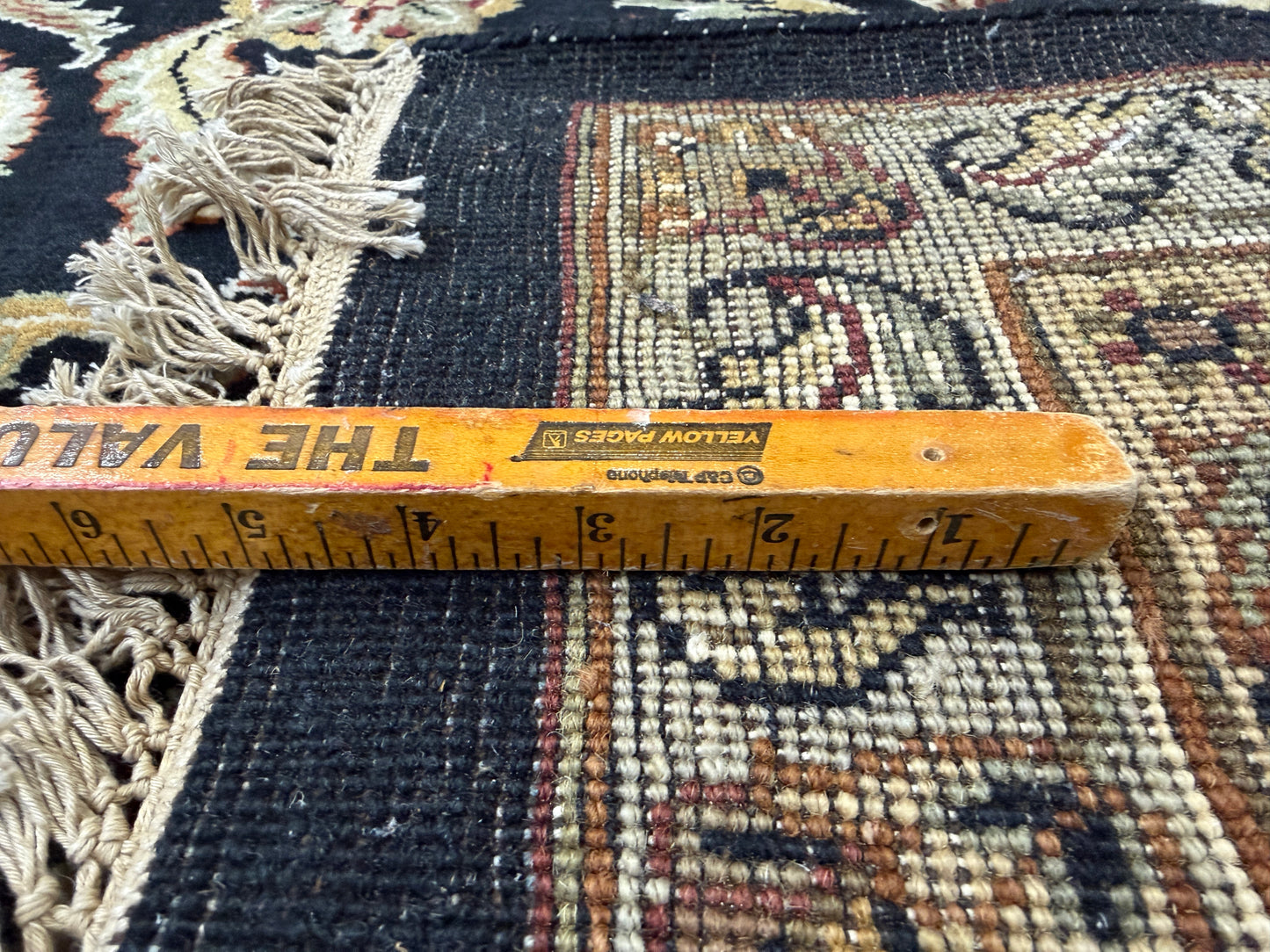 12’1”x15’2” Hand-Knotted Wool Agra Area Rug Handmade All-over Carpet