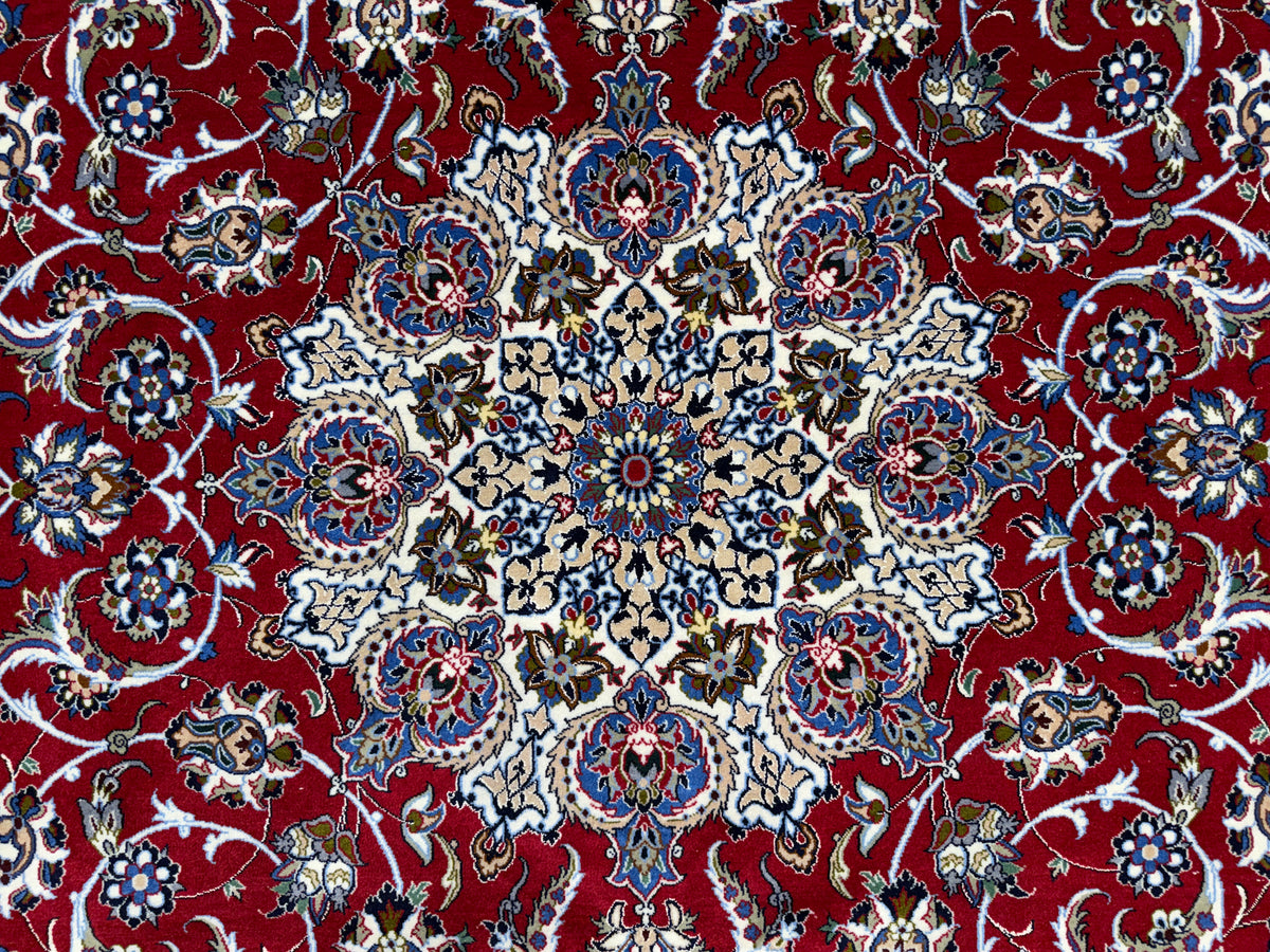 Hand-Knotted Persian Isfahan Rug - 6’9”x10’3”