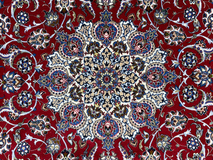 Hand-Knotted Persian Isfahan Rug - 6’9”x10’3”