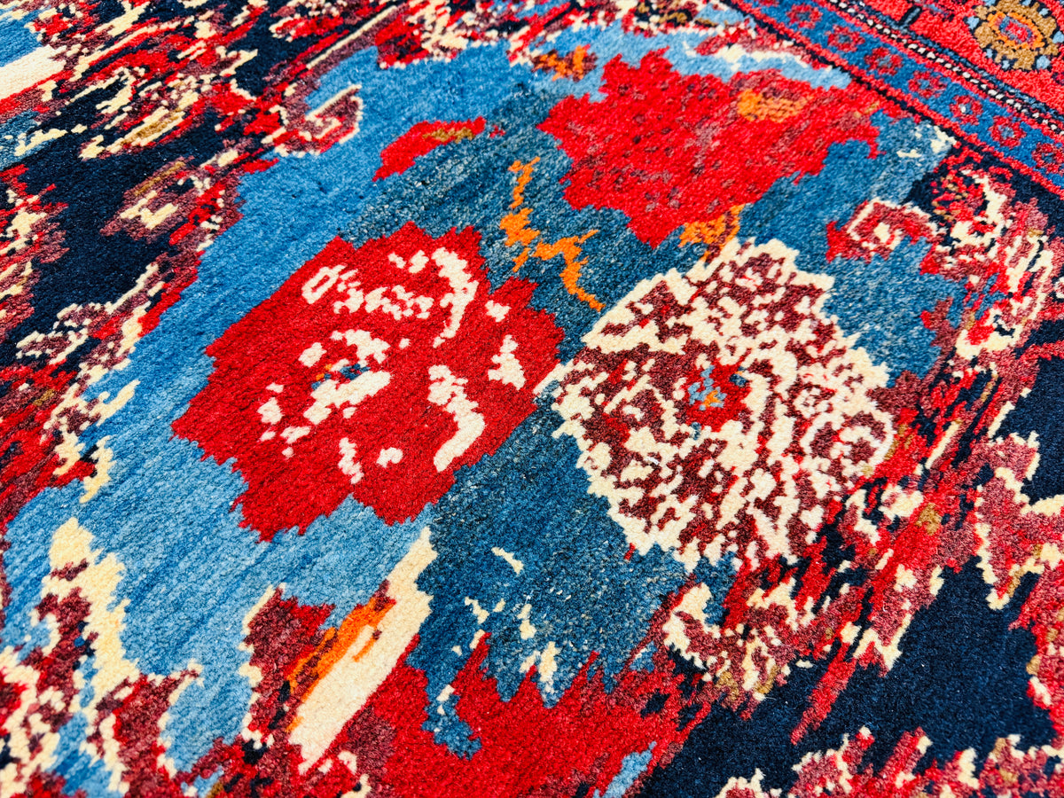 Hand-Knotted Persian Senneh Rug - 4'9"x10'
