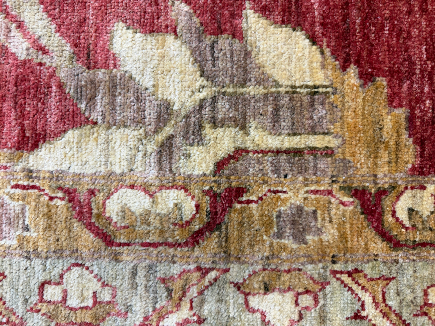 10’9”x14’6” Hand-Knotted Wool Agra Rug Handmade All-over Area Carpet