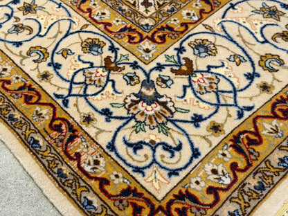 Hand-Knotted Persian Isfahan Rug - Signed Seirafian - 5’x7’9”