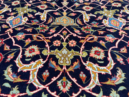 Hand-Knotted 60 Raj Persian Tabriz Rug - Dome Design - 9’8”x12’10”