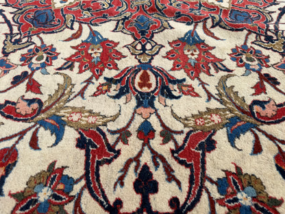 Antique Hand-Knotted Persian Isfahan Rug - 11’2”x18’