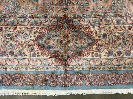 9’10”x14’5” Hand-Knotted Persian Kerman Rug