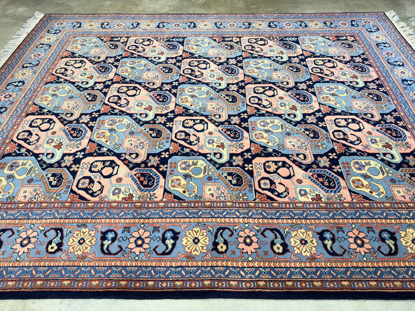 7’10”x10’2” Hand-Knotted Fine Romanian Area Rug
