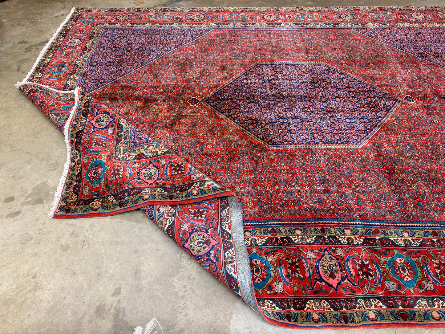 10’x13’ Hand-Knotted Wool Bidjar Persian Area Rug 10x13 Handmade Carpet