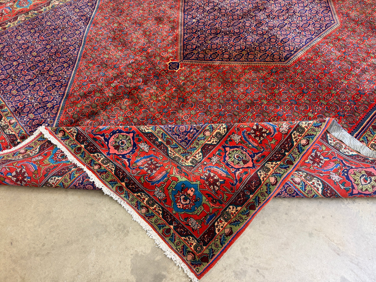 10’x13’ Hand-Knotted Wool Bidjar Persian Area Rug 10x13 Handmade Carpet