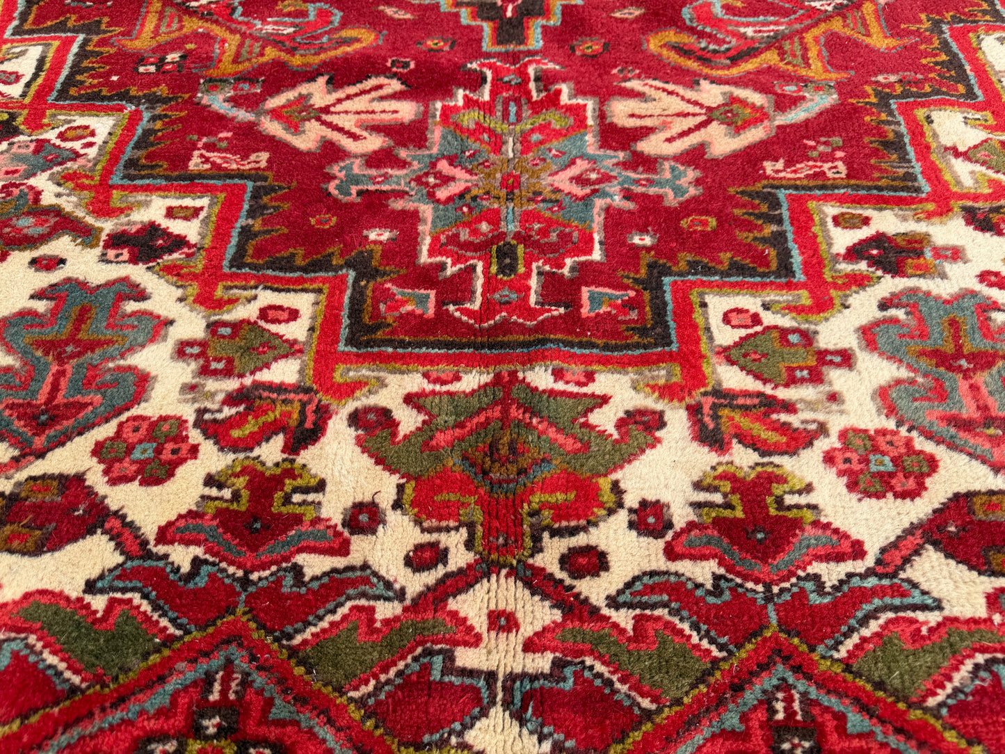 Hand-Knotted Persian Heriz Rug - 11’4”x18’10”