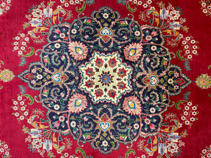 9’8”x13’4” Hand-Knotted Persian Tabriz Rug