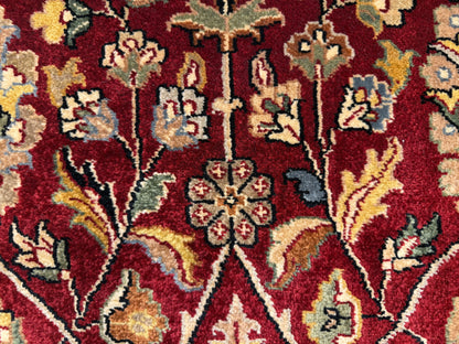 8’9”x12’3” Hand-Knotted Very Fine Wool Agra Area Rug 50 Raj