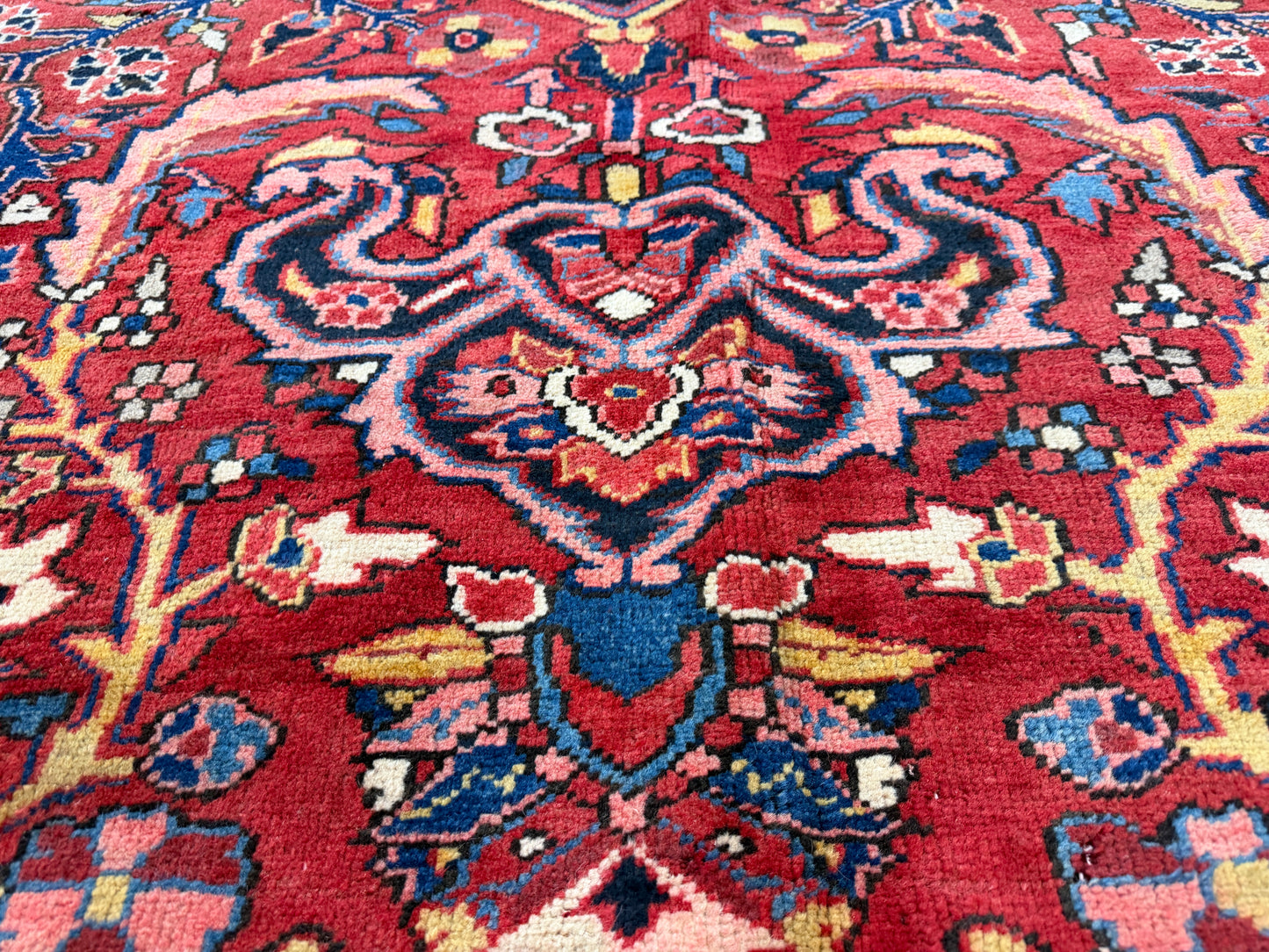 Hand-Knotted Persian Heriz Rug - 9’8”x13’2”