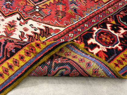 Hand-Knotted Persian Heriz Rug - 10’x13’