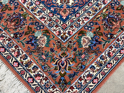 Hand-Knotted Persian Isfahan Rug - 5’3”x8’1”