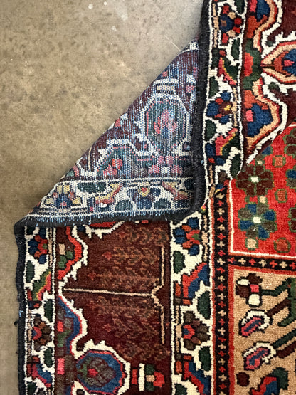 Hand-Knotted Persian Bakhtiari Rug - 9’4”x10’3”