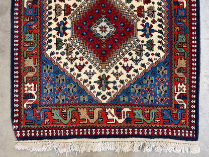 Hand-Knotted Yalameh Runner - 2’8”x12’5”