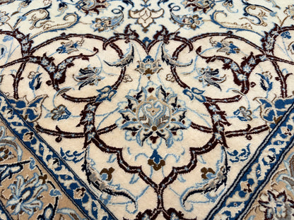 Hand-Knotted 6 La Persian Nain Rug - 10’2”x13’6”
