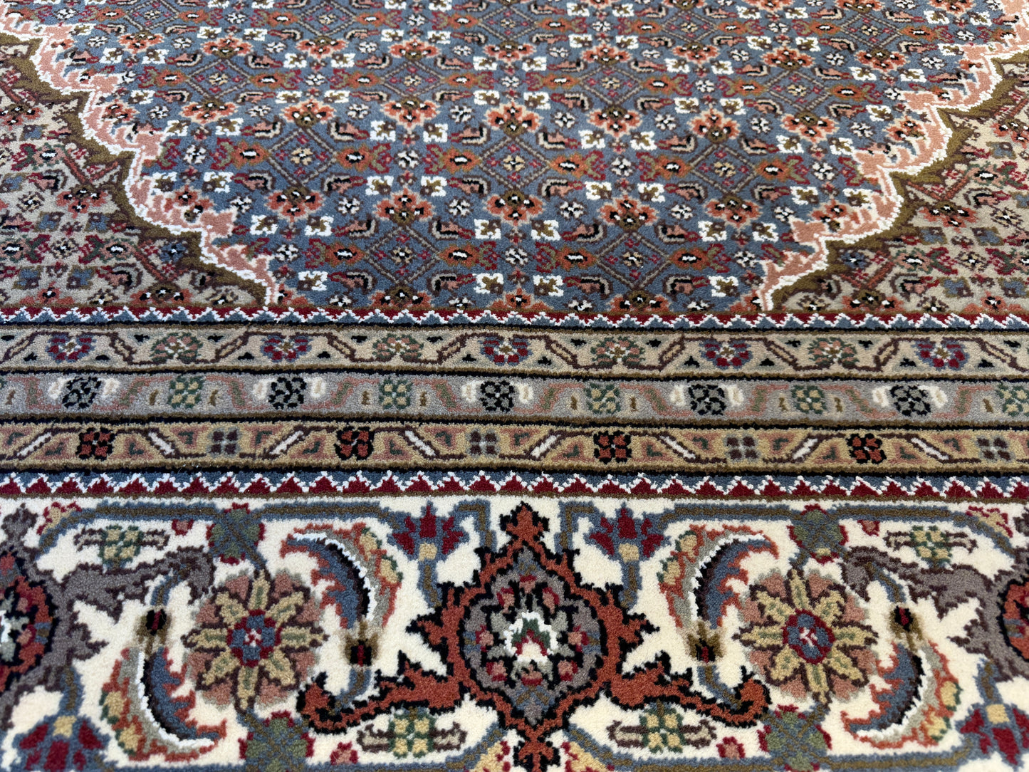 8’x10’ Hand-Knotted Wool IndoMahi Tabriz Area Rug