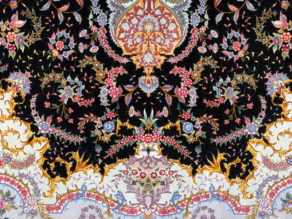 Hand-Knotted 80 Raj Persian Tabriz Rug - Signed Benam - 9’8”x13’8”