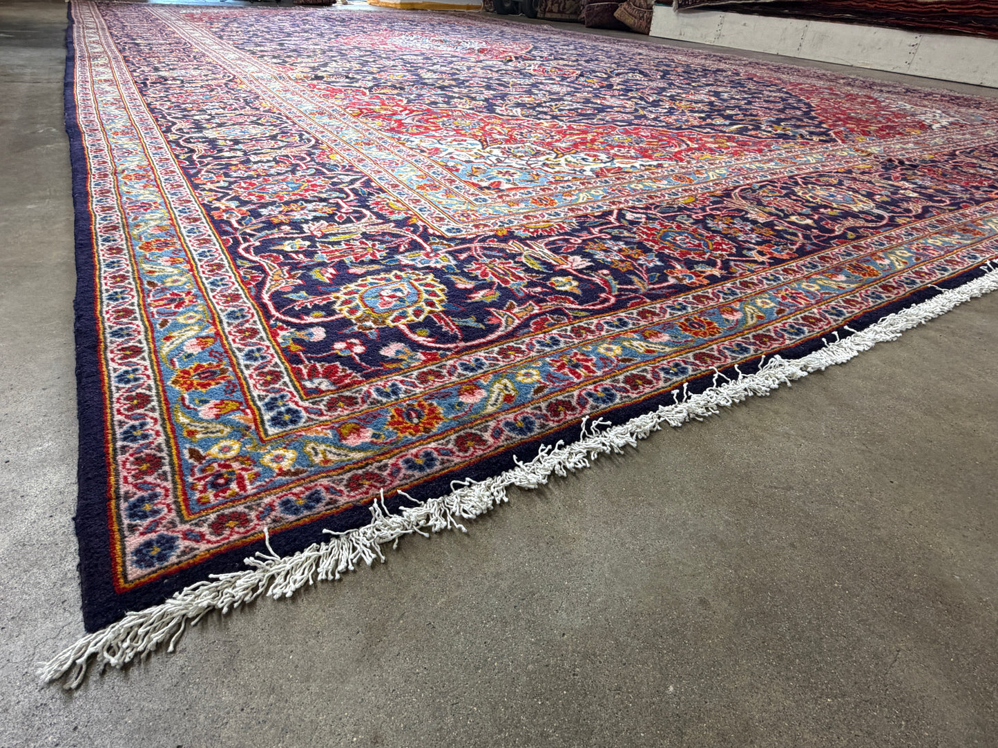 10’3”x16’8” Hand-Knotted Handmade Signed Miraftab Wool Persian Kashan Area Rug