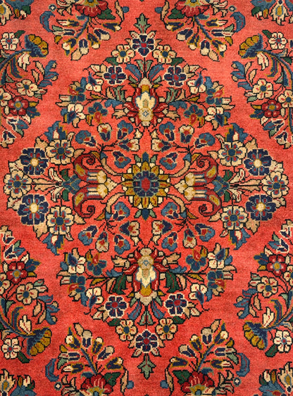 Hand-Knotted Persian Sarouk Rug - 5’9”x8’2”