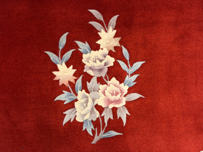 Hand-Knotted Art-Deco Rug - 4'x6'2"