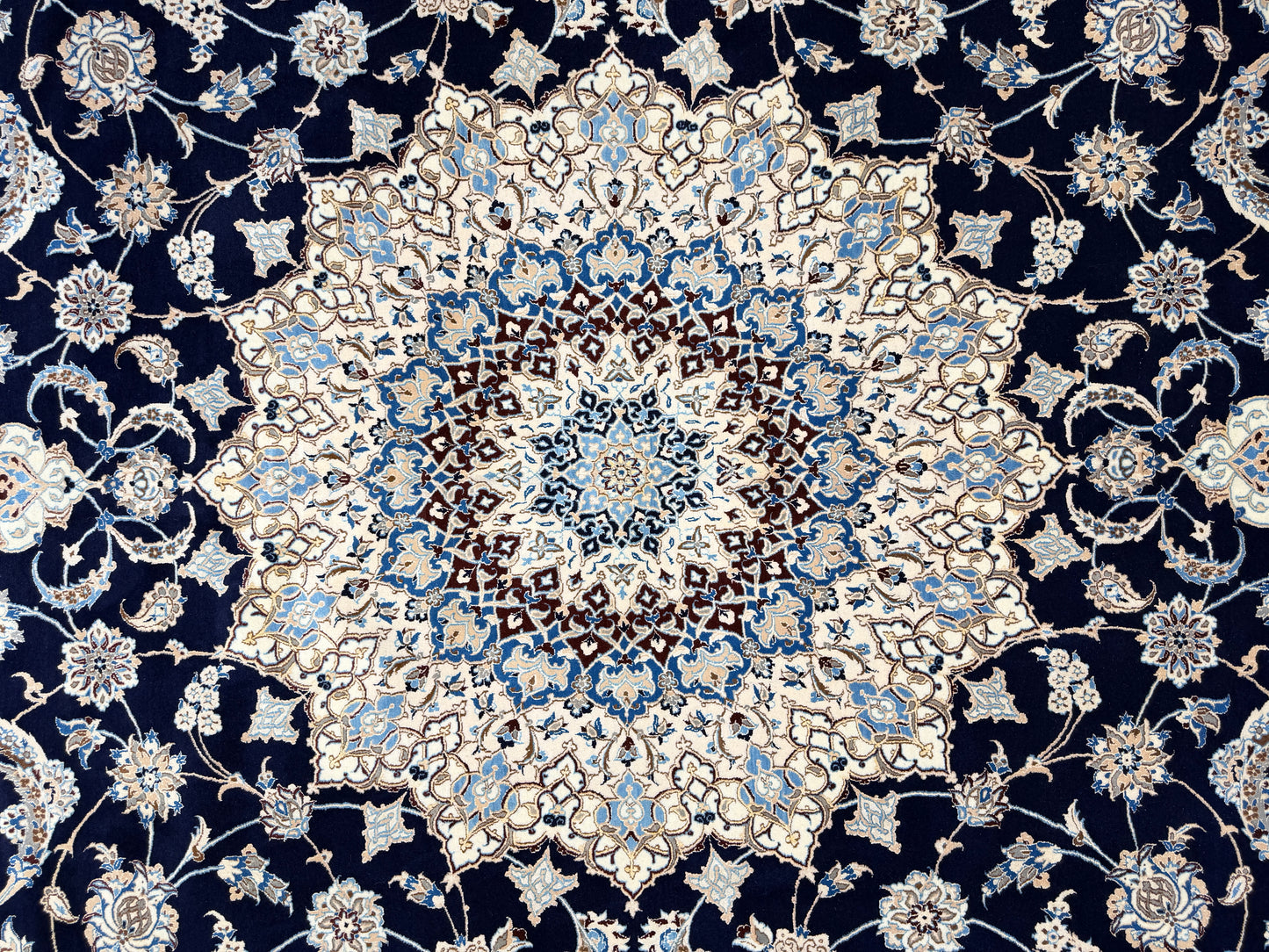 Hand-Knotted 6 La Persian Nain Rug - 10’2”x13’6”
