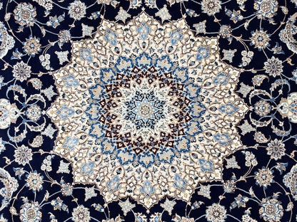 Hand-Knotted 6 La Persian Nain Rug - 10’2”x13’6”