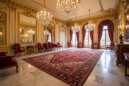 Hand-Knotted Persian Heriz Rug - 11’4”x18’10”
