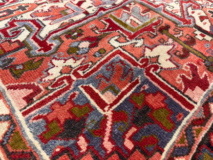 Hand-Knotted Persian Heriz Rug - 8’3”x10’9”