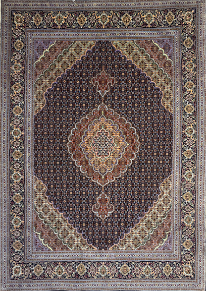 Hand-Knotted Persian Tabriz Mahi Rug - 4’8”x6’8”