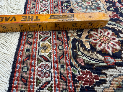 Hand-Knotted Persian Tabriz Mahi Rug - 5’x6’7”