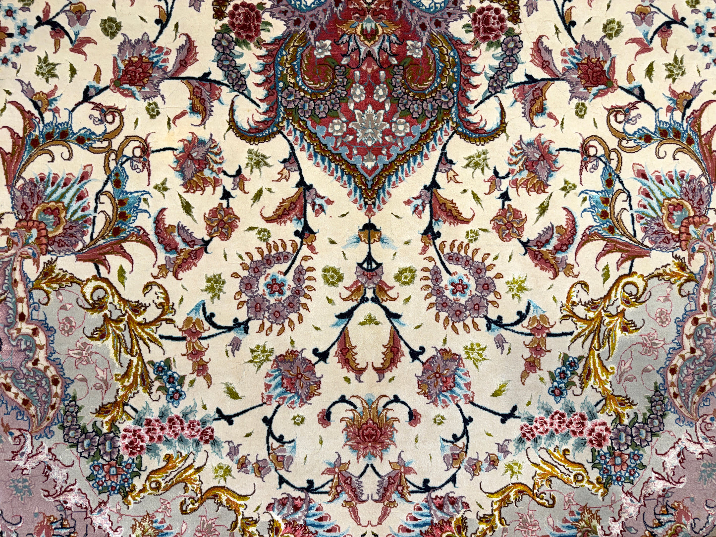 Hand-Knotted 70 Raj Persian Tabriz Rug - Signed - 9’8”x13’9”