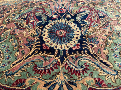 Hand-Knotted 60 Raj Persian Lavar Kerman Rug (As-Is)- 13’10”x19’11”