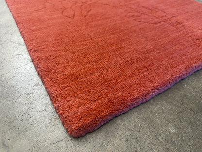 Hand-Knotted Carved Gabbeh Rug - 2’x3’