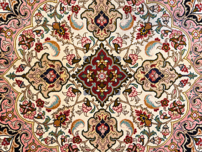 Hand-Knotted 50 Raj Persian Tabriz Rug - 9’11”x12’11”