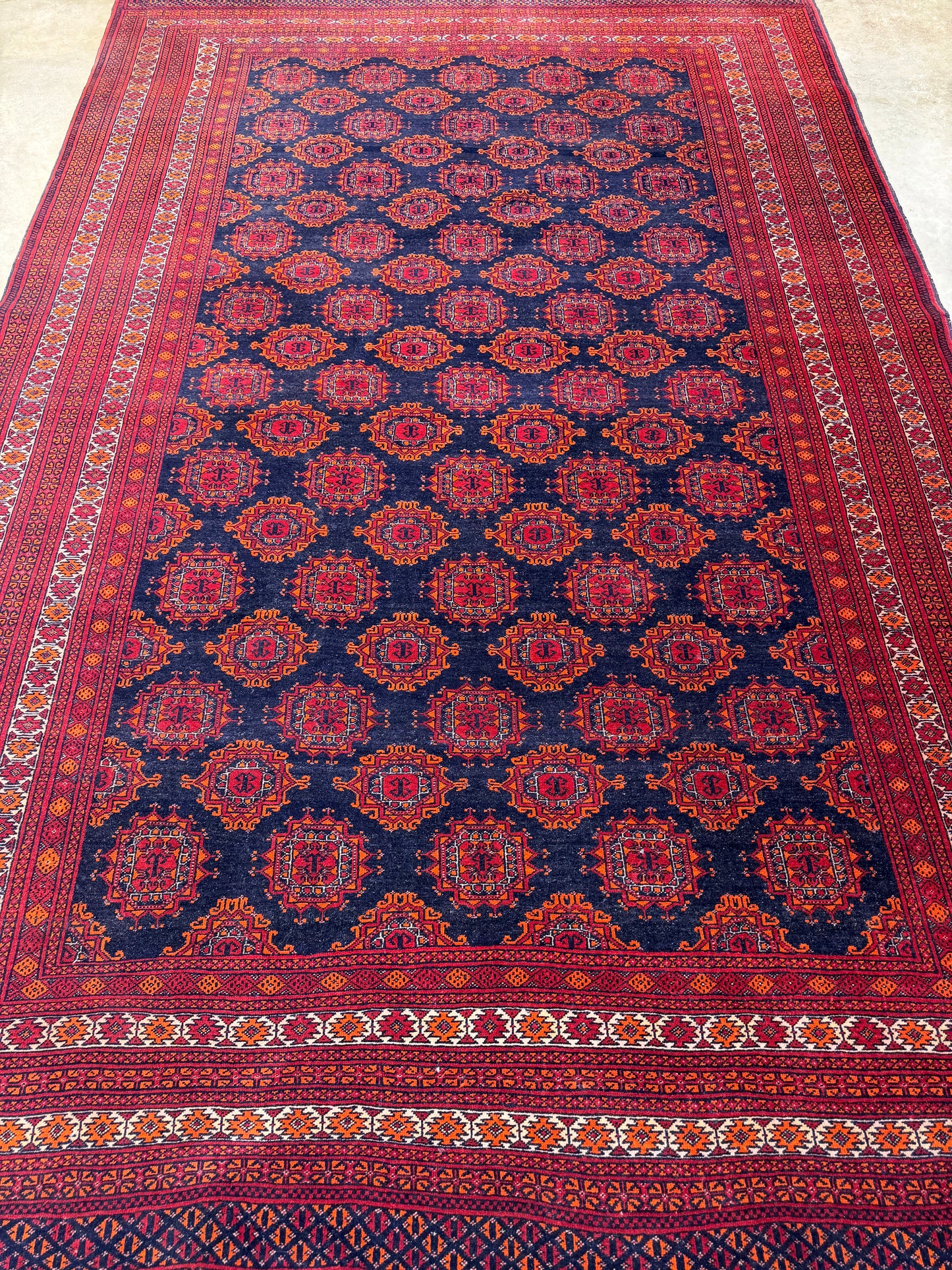 6’5”x9’10” Hand-Knotted Wool Bokhara Oriental Area Rug