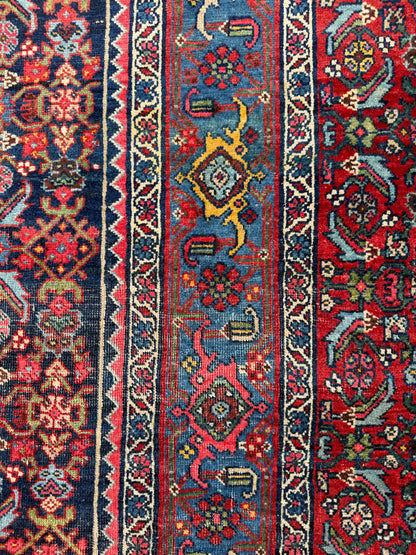 12’10”x20’3” Rare Palace Size Hand-Knotted Triclinium Bidjar Persian Area Rug