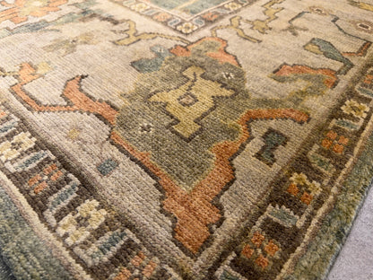 8’x10’ Hand-Knotted Wool Oushak Area Rug
