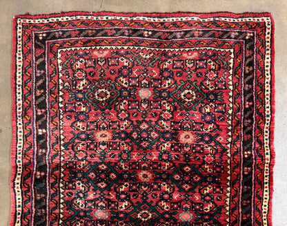 Hand-Knotted Hosseinabad Runner - 2’9”x13’